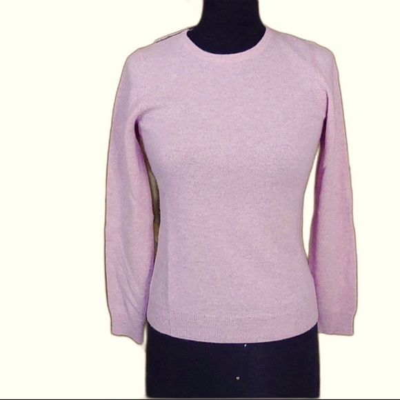 Charter Club Luxury Crew Sweater Cashmere Chantilly Pink Size Petite Small. New! - Picture 1 of 7